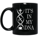Hairstylist Coffee Mug It In My DNA Hairdressing Tools Love Coffee 11oz - 15oz Black Mug