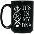 Hairstylist Coffee Mug It In My DNA Hairdressing Tools Love Coffee 11oz - 15oz Black Mug