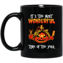 Hairstylist Coffee Mug It's The Most Wonderful Time Of The Year For Funny Halloween Gift 11oz - 15oz Black Mug