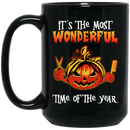 Hairstylist Coffee Mug It's The Most Wonderful Time Of The Year For Funny Halloween Gift 11oz - 15oz Black Mug