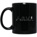Hairstylist Coffee Mug Love Hairstylist Heartbeat Tools 11oz - 15oz Black Mug
