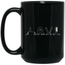Hairstylist Coffee Mug Love Hairstylist Heartbeat Tools 11oz - 15oz Black Mug