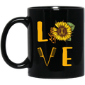 Hairstylist Coffee Mug Love Hairstylist Sunflower 11oz - 15oz Black Mug