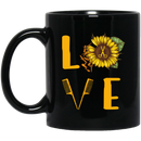 Hairstylist Coffee Mug Love Hairstylist Sunflower 11oz - 15oz Black Mug