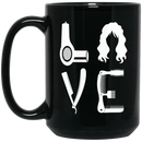 Hairstylist Coffee Mug Love Hairstylist Tools 11oz - 15oz Black Mug