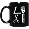 Hairstylist Coffee Mug Love Hairstylist Tools 11oz - 15oz Black Mug