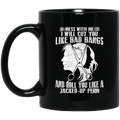 Hairstylist Coffee Mug Mess With Me I Will Cut You Like Bad Bangs 11oz - 15oz Black Mug