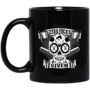 Hairstylist Coffee Mug Zero Fuck Given Skull Hairstylist For Halloween Gifts  11oz - 15oz Black Mug