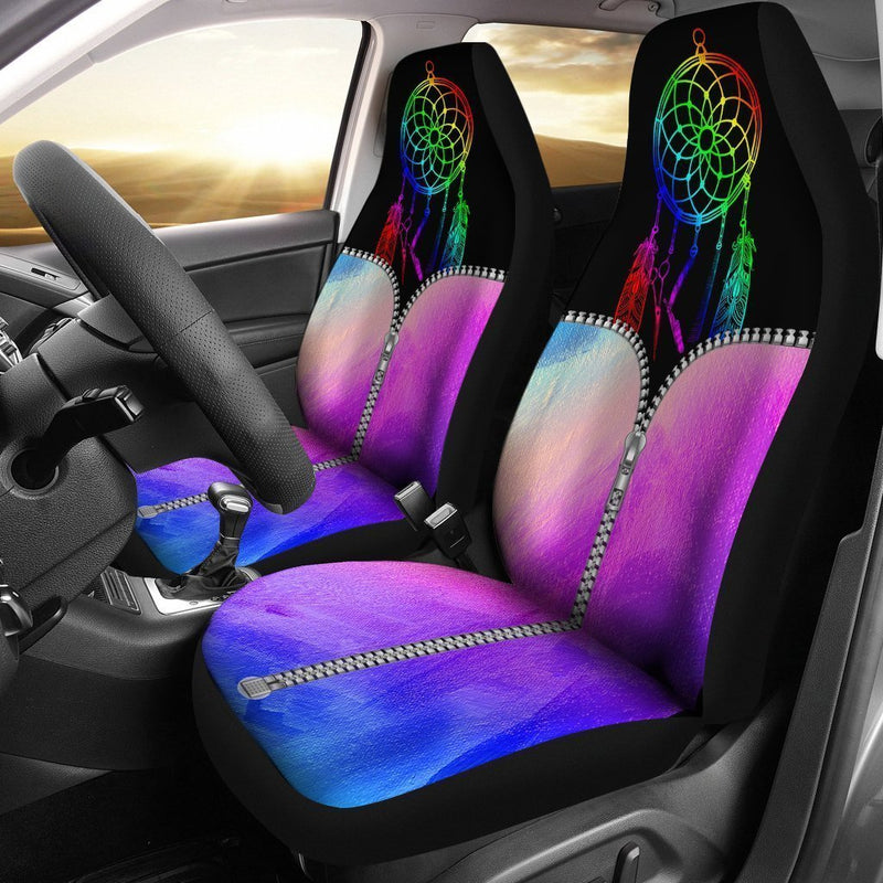 Hairstylist Dreamcatcher Zipper Car Seat Covers (Set Of 2)