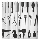 Hairstylist Shower Curtains Hairstylist Tools For Bathroom Decor