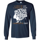Hairstylist T-Shirt A Child Of God A Woman Of Faith & Hairstylist Of Christ for Women Gift Tee Shirt CustomCat