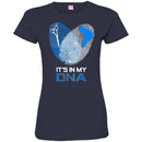 Hairstylist T-Shirt  A Heart Is Made Of 2 Fingerprints Of Hairstylists It Is My DNA Tee Gift Tee Shirt CustomCat