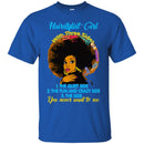 Hairstylist T-Shirt African America Hairstylist Girl With 3 Sides You Never Want To See Tee Shirt CustomCat