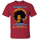 Hairstylist T-Shirt African America Hairstylist Girl With 3 Sides You Never Want To See Tee Shirt CustomCat