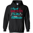 Hairstylist T-Shirt August Hairstylist Are Sunshine Mixed With A Little Hurricane Wearing Tee Shirt CustomCat