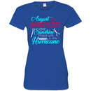 Hairstylist T-Shirt August Hairstylist Are Sunshine Mixed With A Little Hurricane Wearing Tee Shirt CustomCat
