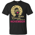Hairstylist T-Shirt Black Queens  Hairstylist Are Born In November for Birthday Tee Gifts Tee Shirt CustomCat