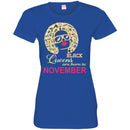 Hairstylist T-Shirt Black Queens  Hairstylist Are Born In November for Birthday Tee Gifts Tee Shirt CustomCat