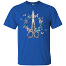 Hairstylist T-Shirt Hairdresser Scissors Flower Butterfly Funny Gift Tees Shirts CustomCat