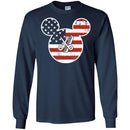 Hairstylist T-Shirt Hairdressing Tools In The American Flag With Mouse Shape Tee Gifs Tee Shirt CustomCat