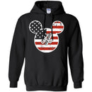 Hairstylist T-Shirt Hairdressing Tools In The American Flag With Mouse Shape Tee Gifs Tee Shirt CustomCat