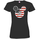 Hairstylist T-Shirt Hairdressing Tools In The American Flag With Mouse Shape Tee Gifs Tee Shirt CustomCat