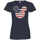 Hairstylist T-Shirt Hairdressing Tools In The American Flag With Mouse Shape Tee Gifs Tee Shirt CustomCat