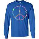 Hairstylist T-Shirt Hairdressing Tools Made Up A Peace Symbol for Peace Day Tee Shirt CustomCat