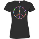 Hairstylist T-Shirt Hairdressing Tools Made Up A Peace Symbol for Peace Day Tee Shirt CustomCat