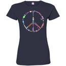 Hairstylist T-Shirt Hairdressing Tools Made Up A Peace Symbol for Peace Day Tee Shirt CustomCat