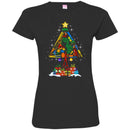 Hairstylist T-Shirt Hairdressing Tools With Christmas Tree Shape For Christmas Gift Tee Shirt CustomCat