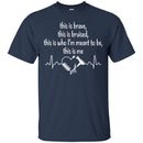 Hairstylist T-Shirt Hairstylist Heartbeat expressed Hairstylist's Brave & Bruised Tee Gifts Tee Shirt CustomCat