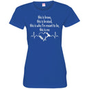 Hairstylist T-Shirt Hairstylist Heartbeat expressed Hairstylist's Brave & Bruised Tee Gifts Tee Shirt CustomCat