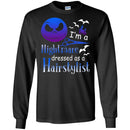 Hairstylist T-Shirt I'm a Nightmare Dressed As A Hairstylist for Halloween Holiday Tee Gifts Tee Shirt CustomCat