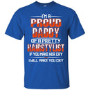 Hairstylist T-Shirt I'm a Proud Daddy OF A Pretty Hairstylist for Father Day Gifts Tee Shirt CustomCat