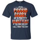 Hairstylist T-Shirt I'm a Proud Daddy OF A Pretty Hairstylist for Father Day Gifts Tee Shirt CustomCat