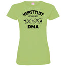 Hairstylist T-Shirt In My DNA Is Hairdressing Tools And Hairstylist CustomCat