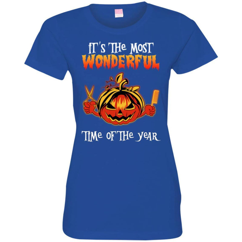 Hairstylist T-Shirt It's The Most Wonderful Time Of The Year For Funny Halloween Gift Tee Shirt CustomCat