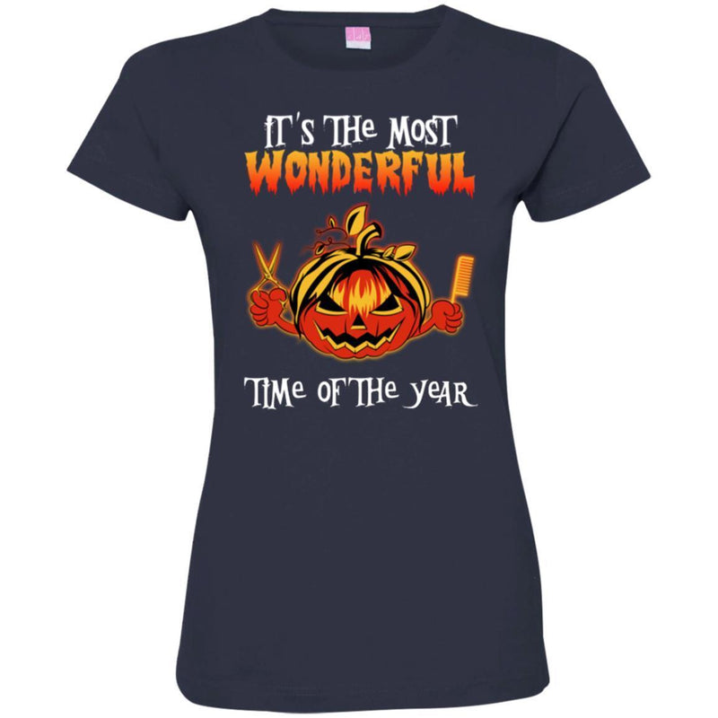 Hairstylist T-Shirt It's The Most Wonderful Time Of The Year For Funny Halloween Gift Tee Shirt CustomCat
