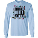 Hairstylist T-Shirt Many Hairdressing Tools Around Straight Outta Salon Quote Tee Gifts Tee Shirt CustomCat