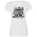 Hairstylist T-Shirt Many Hairdressing Tools Around Straight Outta Salon Quote Tee Gifts Tee Shirt CustomCat