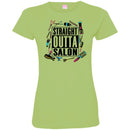 Hairstylist T-Shirt Many Hairdressing Tools Around Straight Outta Salon Quote Tee Gifts Tee Shirt CustomCat
