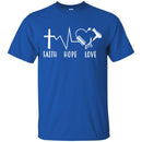 Hairstylist T-Shirt Shop Faith Hope & Love Christian Believe In God For Female Tees Gift Tee Shirt CustomCat