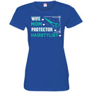 Hairstylist T-Shirt Wife Mom Protector Hairstylist For Female Tee Gifts Tee Shirt CustomCat