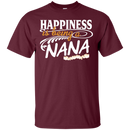 Happiness Is Being A Nana Funny T-shirts CustomCat