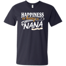 Happiness Is Being A Nana Funny T-shirts CustomCat