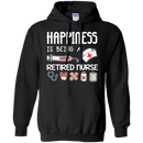 Happiness Is Being A Retired Nurse Tshirts CustomCat