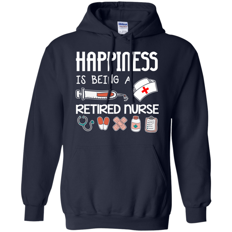 Happiness Is Being A Retired Nurse Tshirts CustomCat