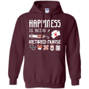 Happiness Is Being A Retired Nurse Tshirts CustomCat