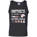Happiness Is Being A Retired Nurse Tshirts CustomCat